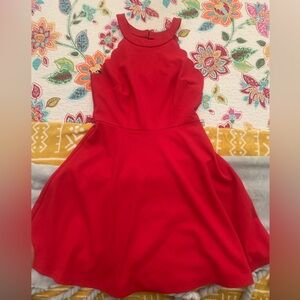 Red mini formal dress